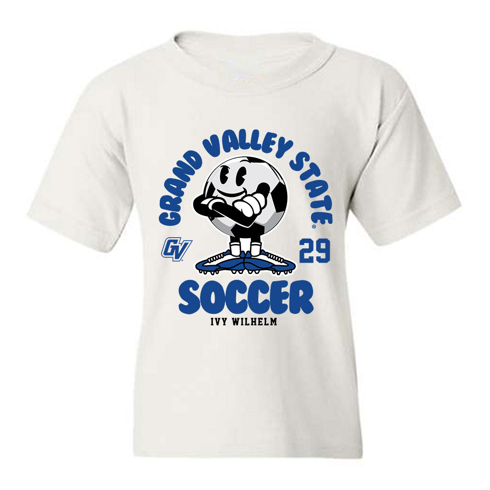 Grand Valley - NCAA Women's Soccer : Ivy Wilhelm - Fashion Shersey Youth T-Shirt-0