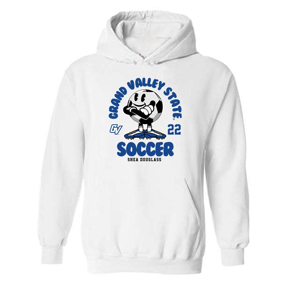 Grand Valley - NCAA Women's Soccer : Shea Douglass - Fashion Shersey Hooded Sweatshirt-0