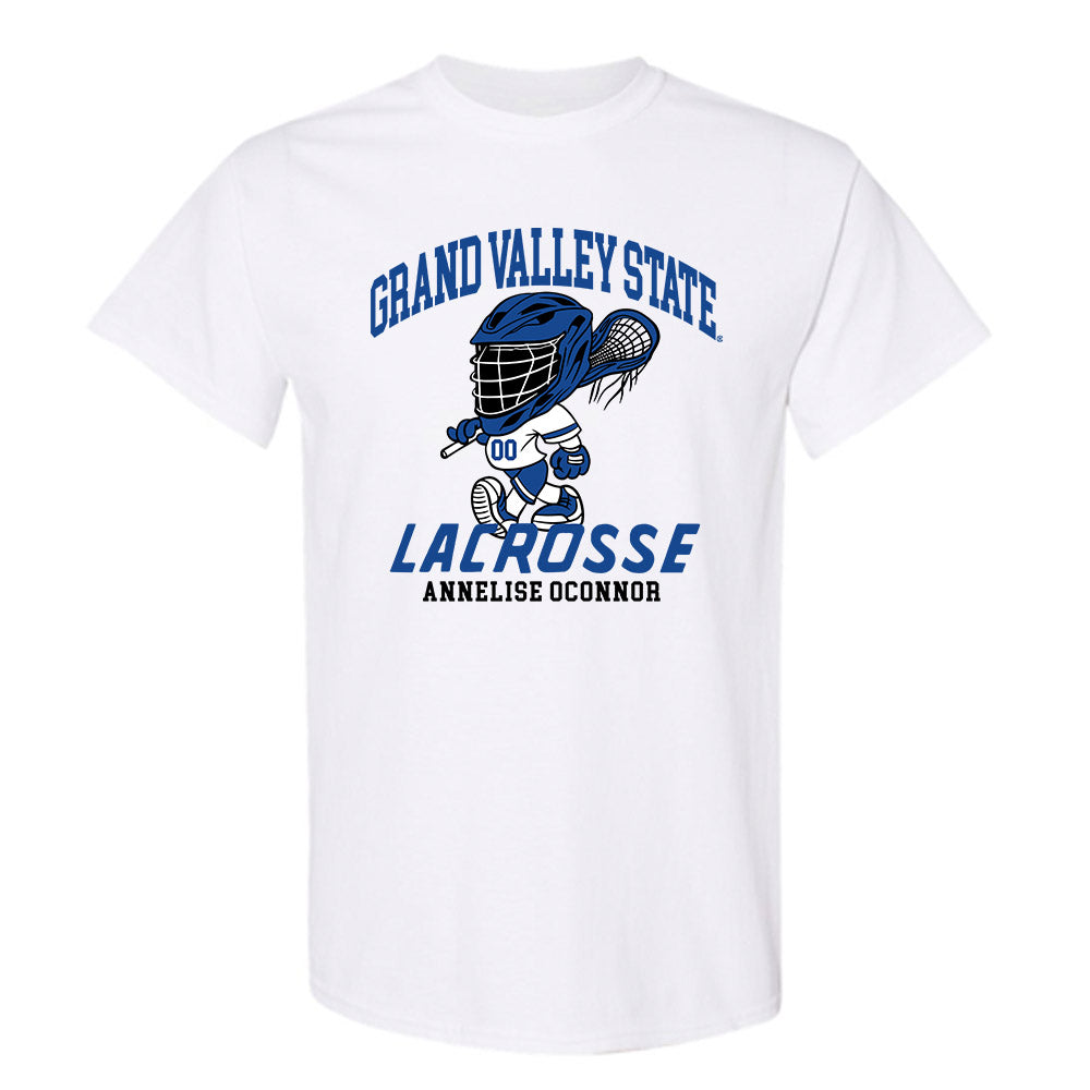 Grand Valley - NCAA Women's Lacrosse : Annelise OConnor - Fashion Shersey T-Shirt-0