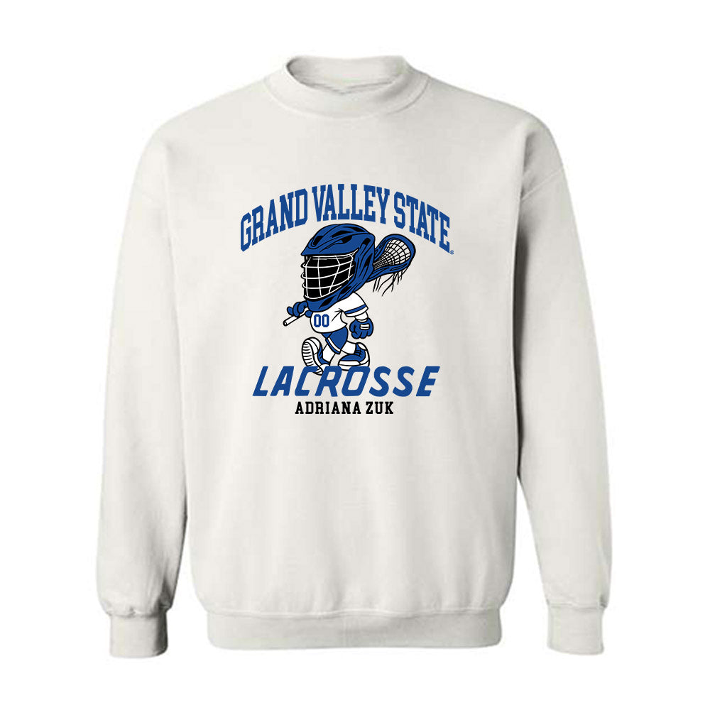 Grand Valley - NCAA Women's Lacrosse : Adriana Zuk - Fashion Shersey Crewneck Sweatshirt-0