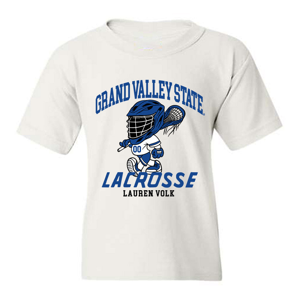 Grand Valley - NCAA Women's Lacrosse : Lauren Volk - Fashion Shersey Youth T-Shirt-0