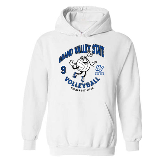 Grand Valley - NCAA Women's Volleyball : Meghan OSullivan - Fashion Shersey Hooded Sweatshirt-0