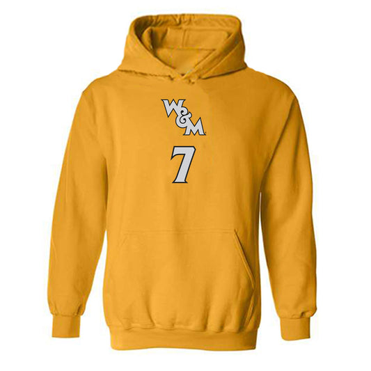 William & Mary - NCAA Women's Basketball : Dynasti Pierce - Replica Shersey Hooded Sweatshirt-0