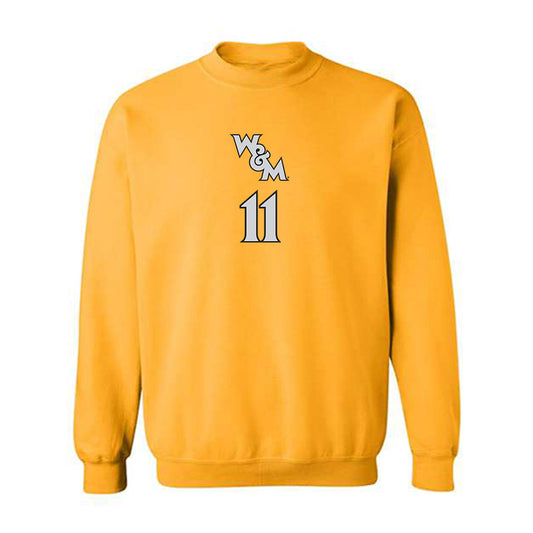 William & Mary - NCAA Men's Basketball : Kyle Pulliam - Replica Shersey Crewneck Sweatshirt-0