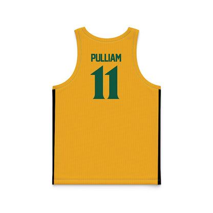 William & Mary - NCAA Men's Basketball : Kyle Pulliam - Gold Basketball Jersey-1