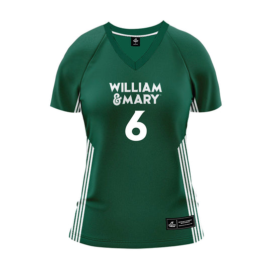 William & Mary - NCAA Women's Volleyball : Sophia Van Name - Green Volleyball Jersey-0