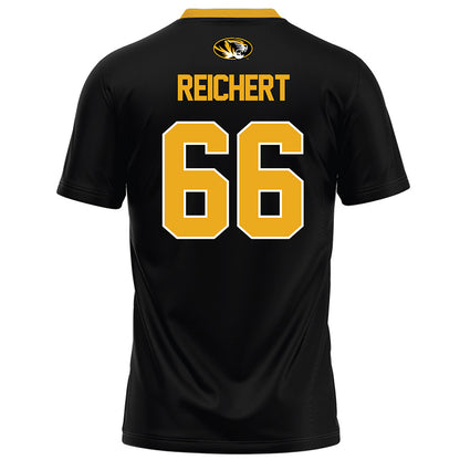 Missouri - NCAA Football : Logan Reichert - Black Football Jersey