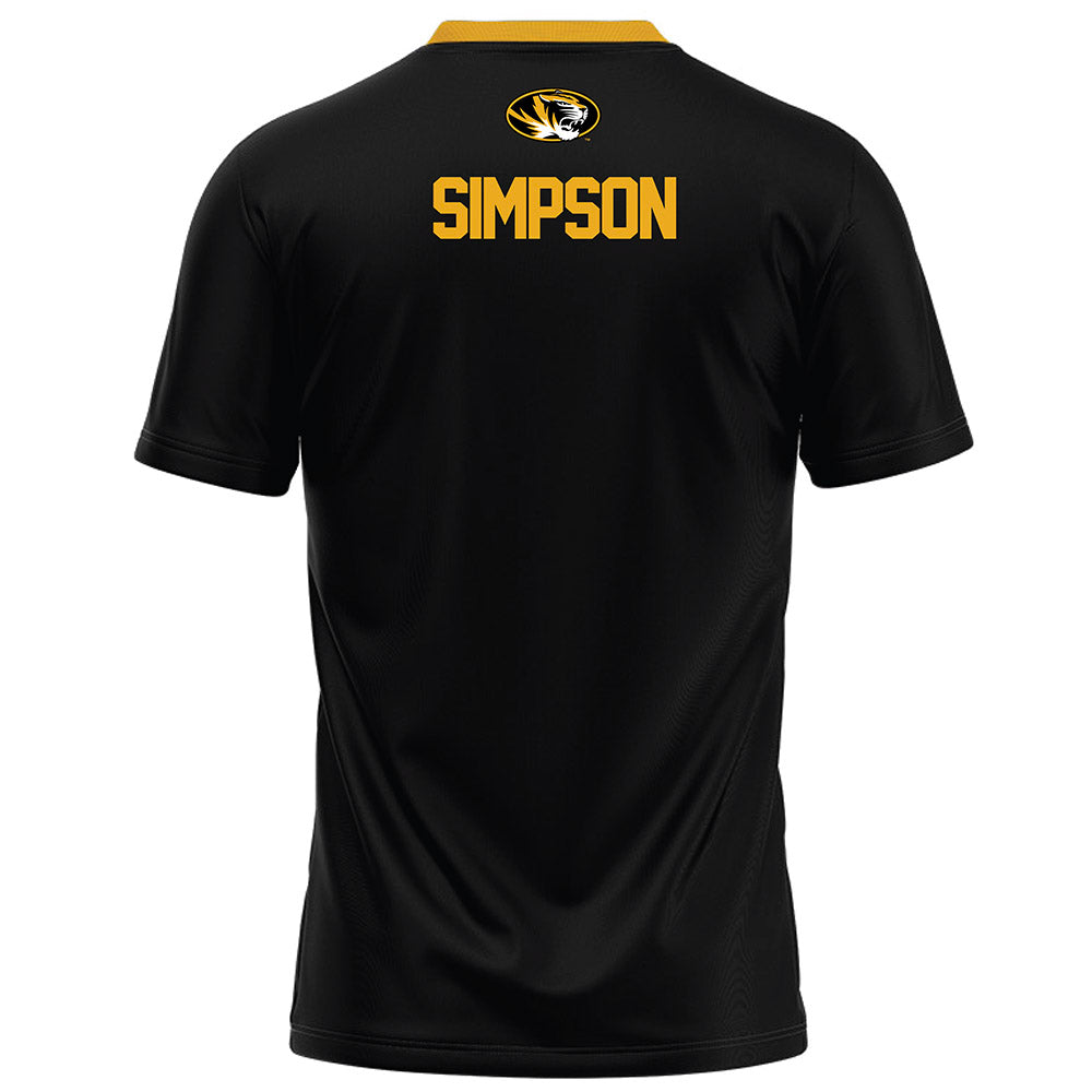 Missouri - NCAA Football : Donta Simpson - Black Football Jersey-1
