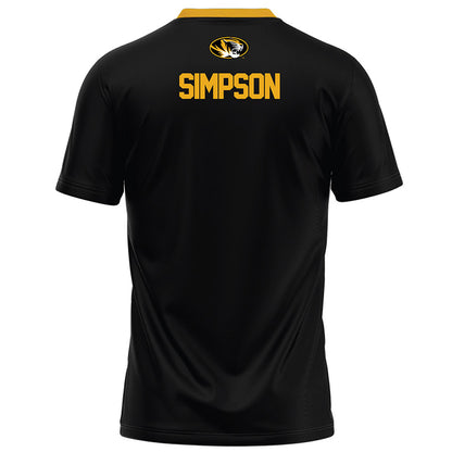 Missouri - NCAA Football : Donta Simpson - Black Football Jersey-1