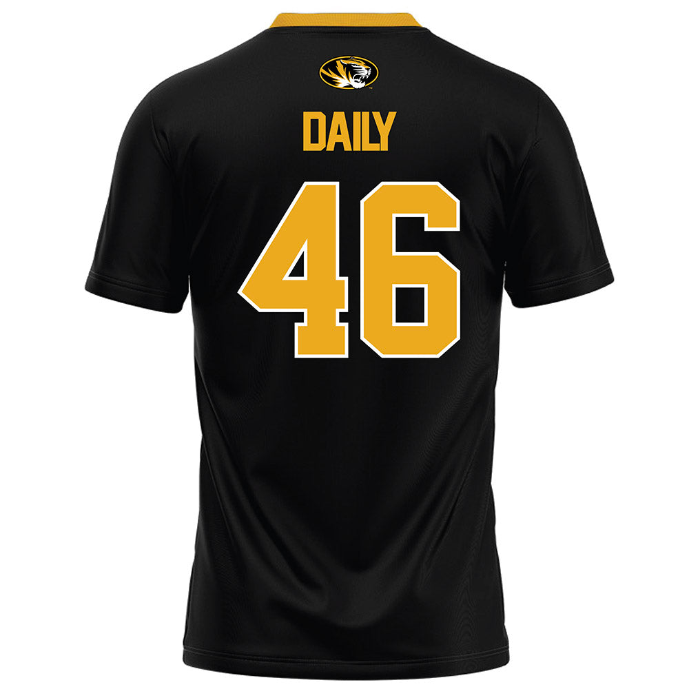 Missouri - NCAA Football : Jackson Daily - Black Football Jersey-1