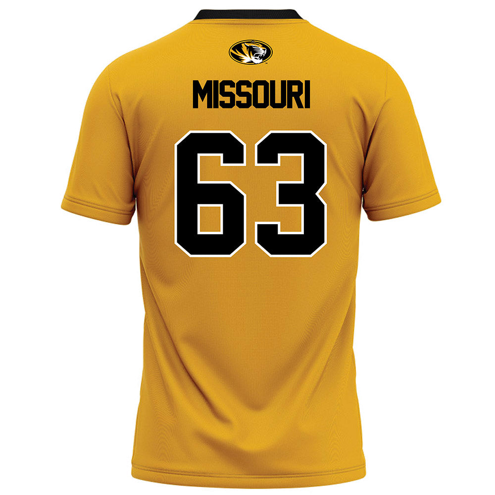 Missouri - NCAA Football : Chace Missouri - Gold Football Jersey-1