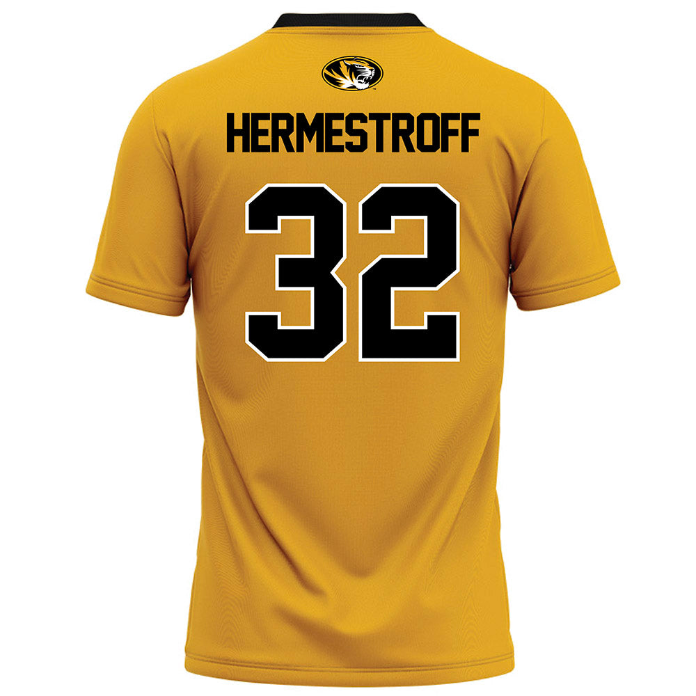 Missouri - NCAA Football : Maddux Hermestroff - Gold Football Jersey-1