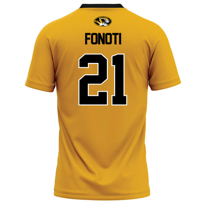 Missouri - NCAA Football : Malae Fonoti - Gold Football Jersey-1