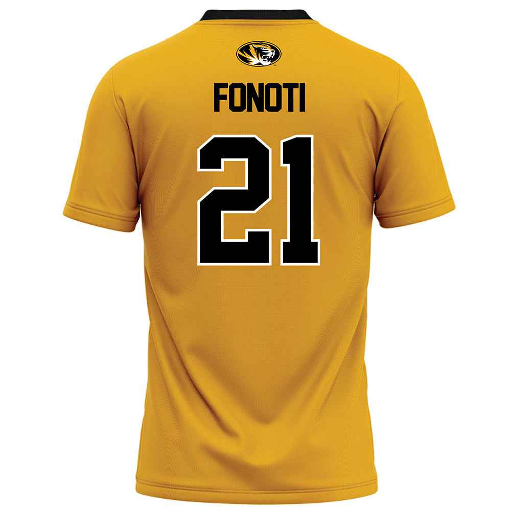 Missouri - NCAA Football : Malae Fonoti - Gold Football Jersey-1