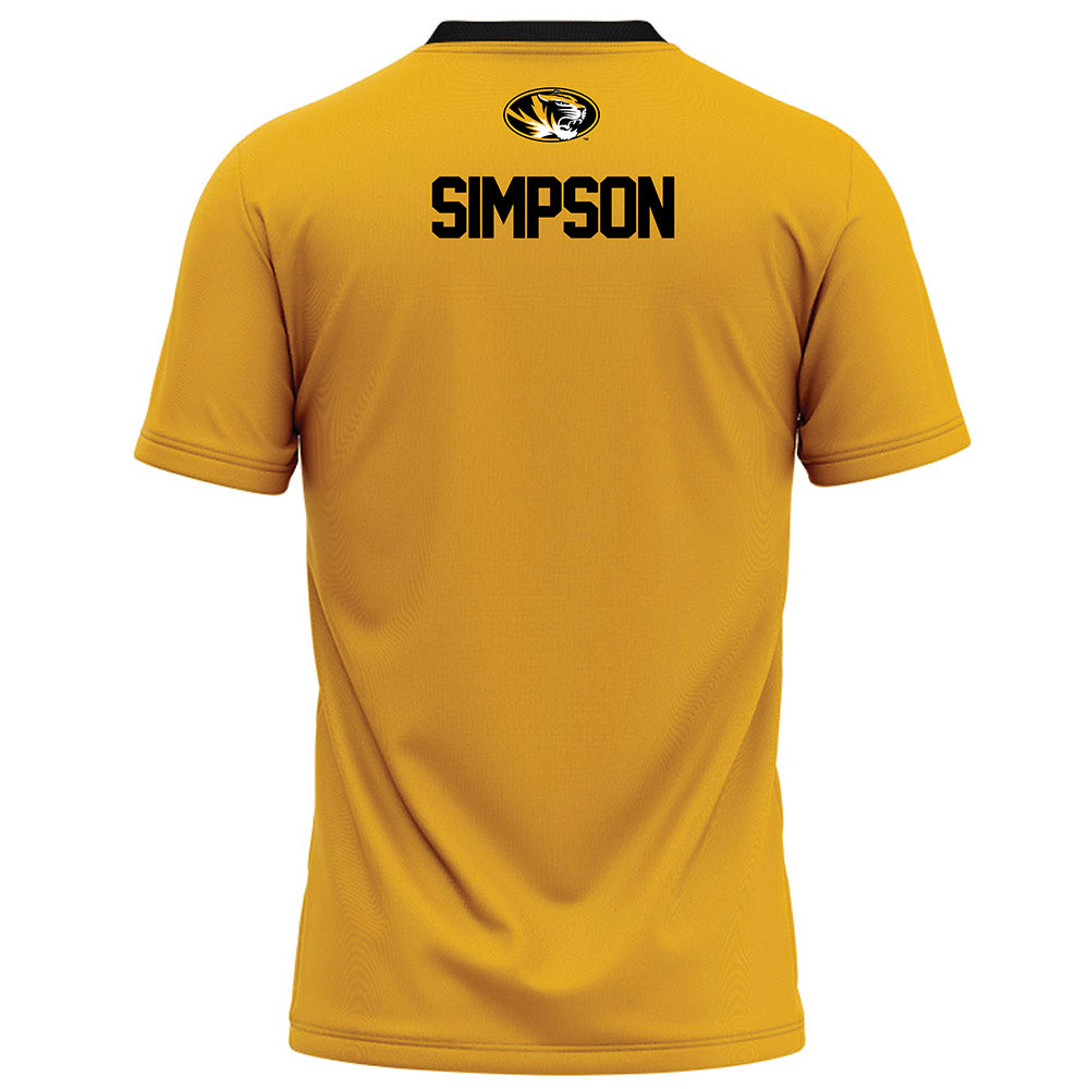 Missouri - NCAA Football : Donta Simpson - Gold Football Jersey-1