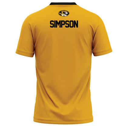 Missouri - NCAA Football : Donta Simpson - Gold Football Jersey-1