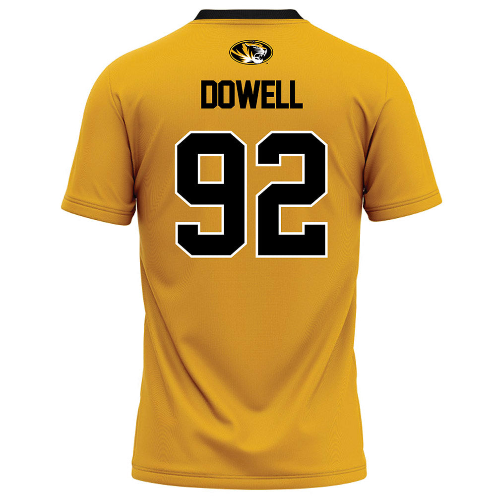 Missouri - NCAA Football : Jason Dowell - Gold Football Jersey-1