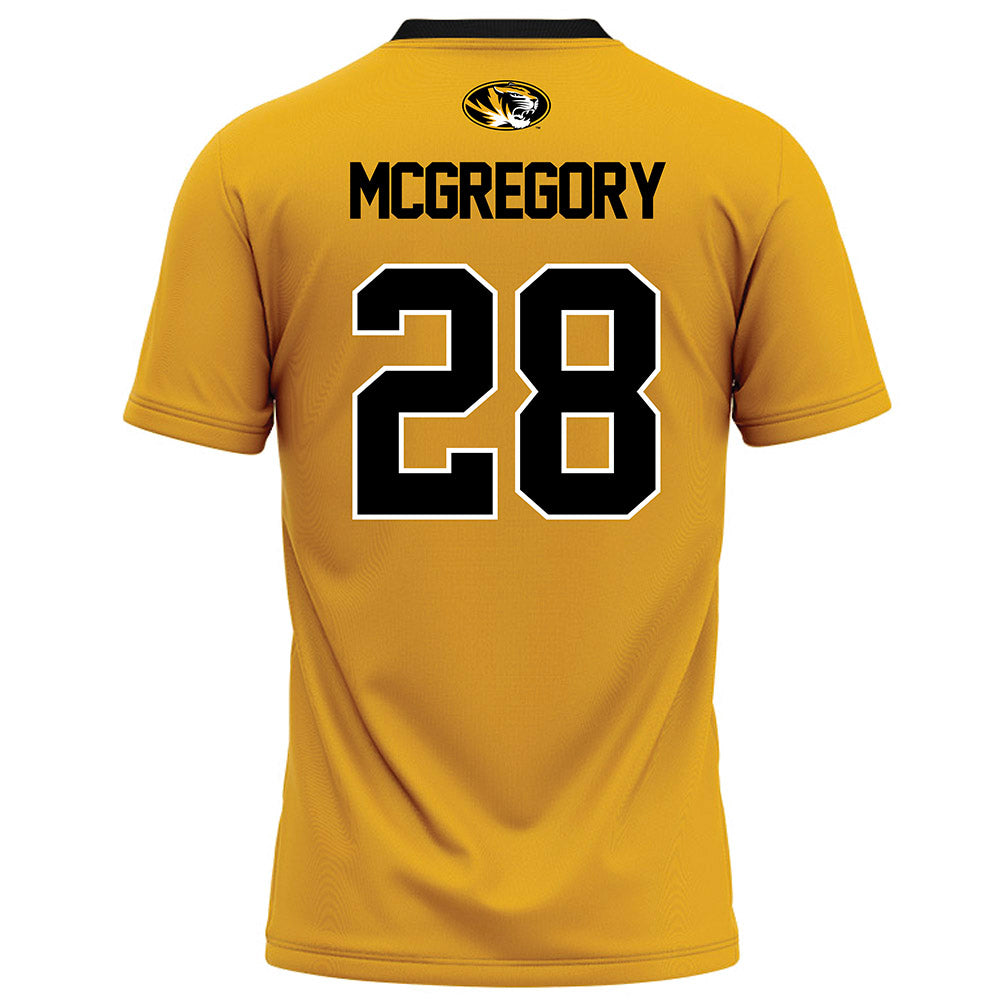 Missouri - NCAA Football : Jayden Mcgregory - Gold Football Jersey-1