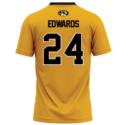 Missouri - NCAA Football : Xaishaun Edwards - Gold Football Jersey-1