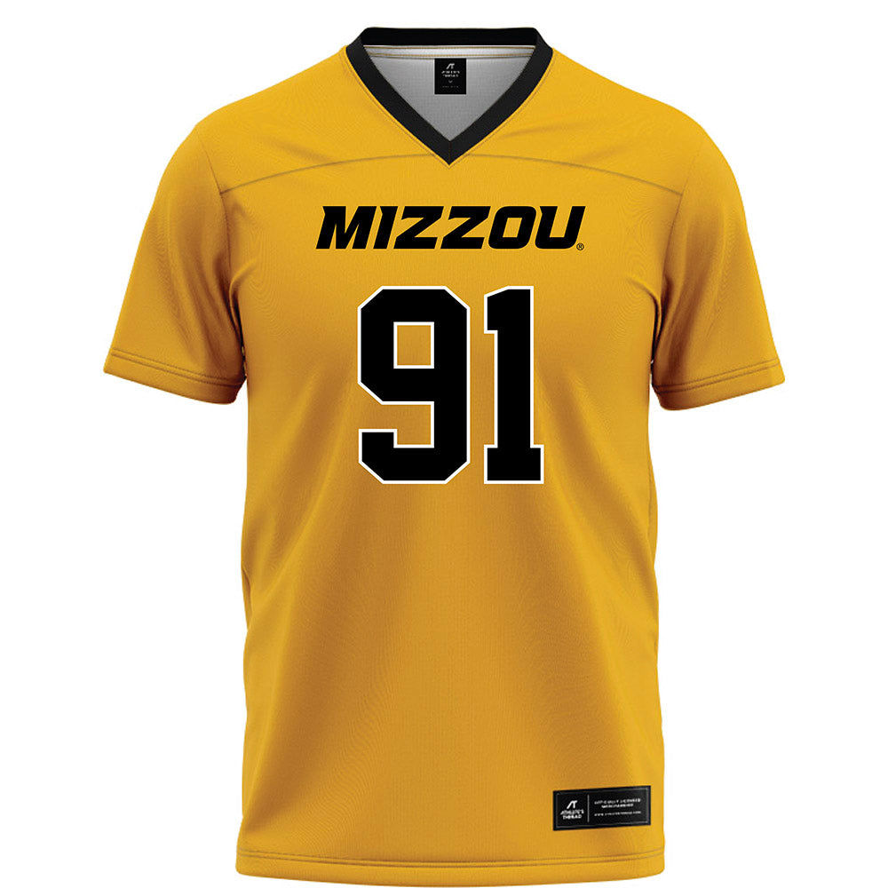 Missouri - NCAA Football : Elias Williams - Gold Football Jersey