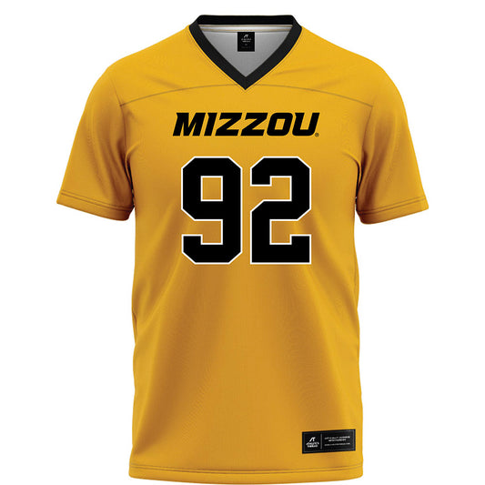 Missouri - NCAA Football : Jason Dowell - Gold Football Jersey-0