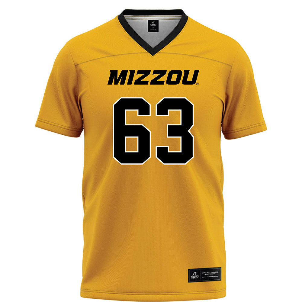 Missouri - NCAA Football : Chace Missouri - Gold Football Jersey-0
