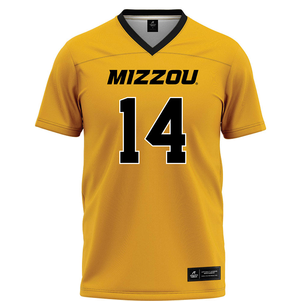Missouri - NCAA Football : Brett Brown - Gold Football Jersey-0
