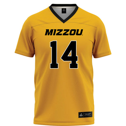 Missouri - NCAA Football : Brett Brown - Gold Football Jersey-0