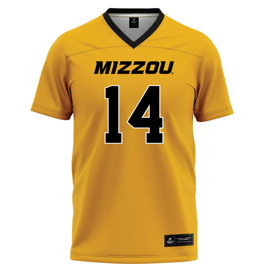 Missouri - NCAA Football : Brett Brown - Gold Football Jersey-0