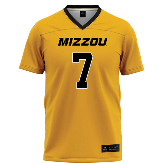 Missouri - NCAA Football : Gavin Sidwar - Gold Football Jersey-0