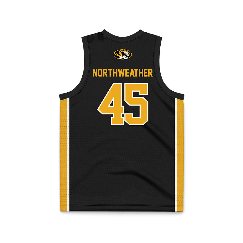 Missouri - NCAA Men's Basketball : Luke Northweather - Black Basketball Jersey-1