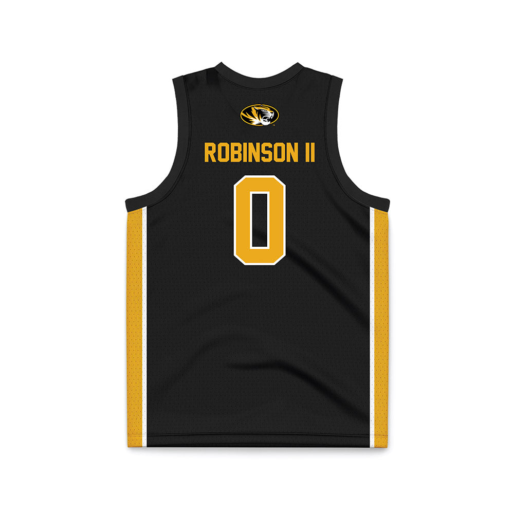 Missouri - NCAA Men's Basketball : Anthony Robinson II - Black Basketball Jersey-1