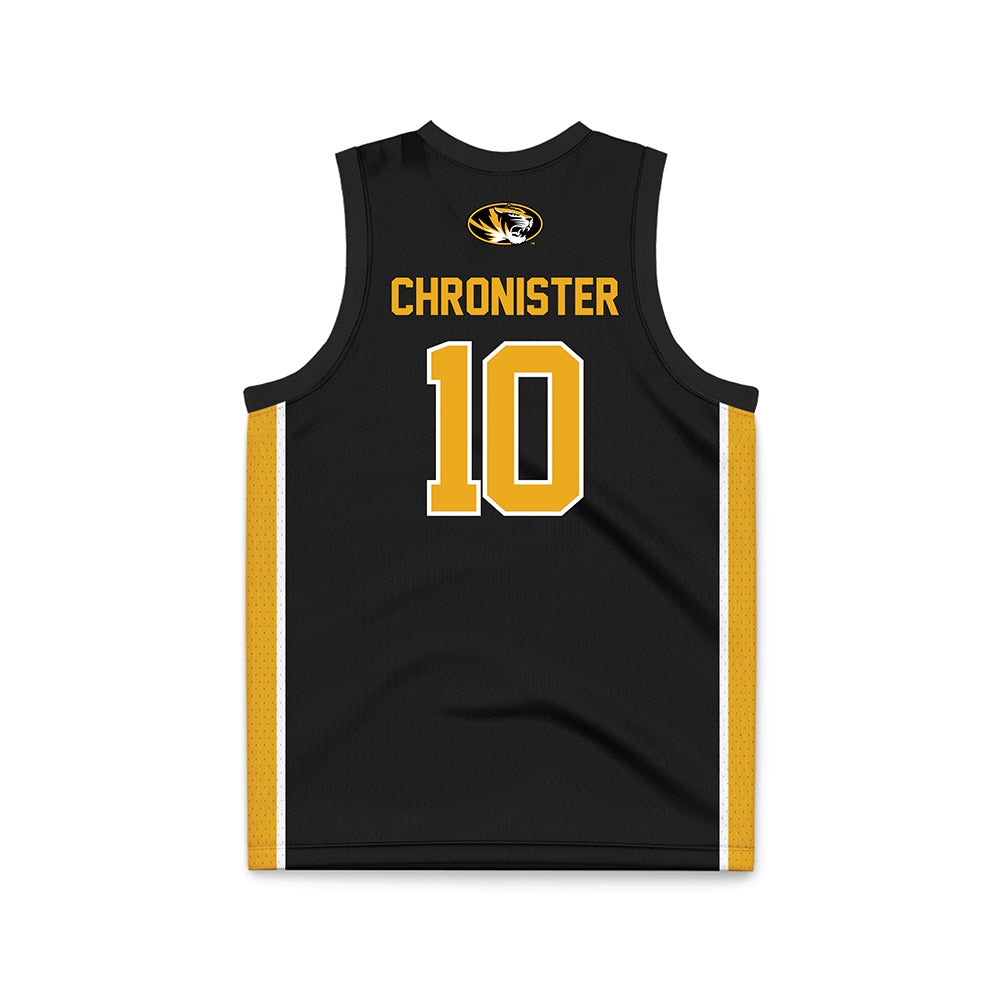 Missouri - NCAA Men's Basketball : Aidan Chronister - Black Basketball Jersey-1
