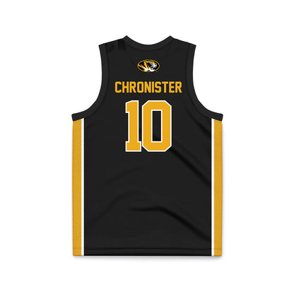 Missouri - NCAA Men's Basketball : Aidan Chronister - Black Basketball Jersey-1
