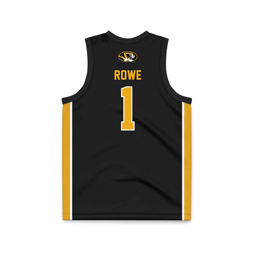 Missouri - NCAA Men's Basketball : Aaron Rowe - Black Basketball Jersey-1