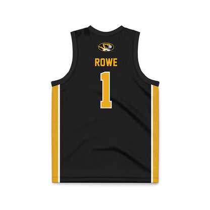 Missouri - NCAA Men's Basketball : Aaron Rowe - Black Basketball Jersey-1