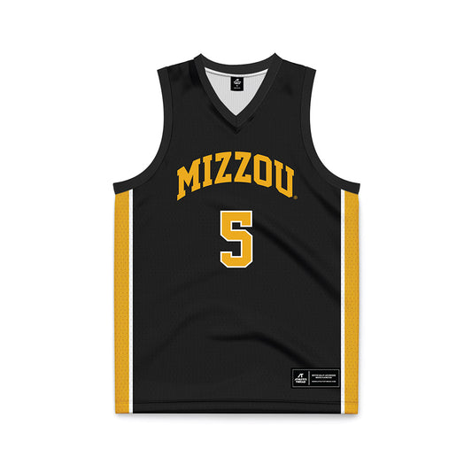 Missouri - NCAA Men's Basketball : T.O. Barrett - Black Basketball Jersey-0