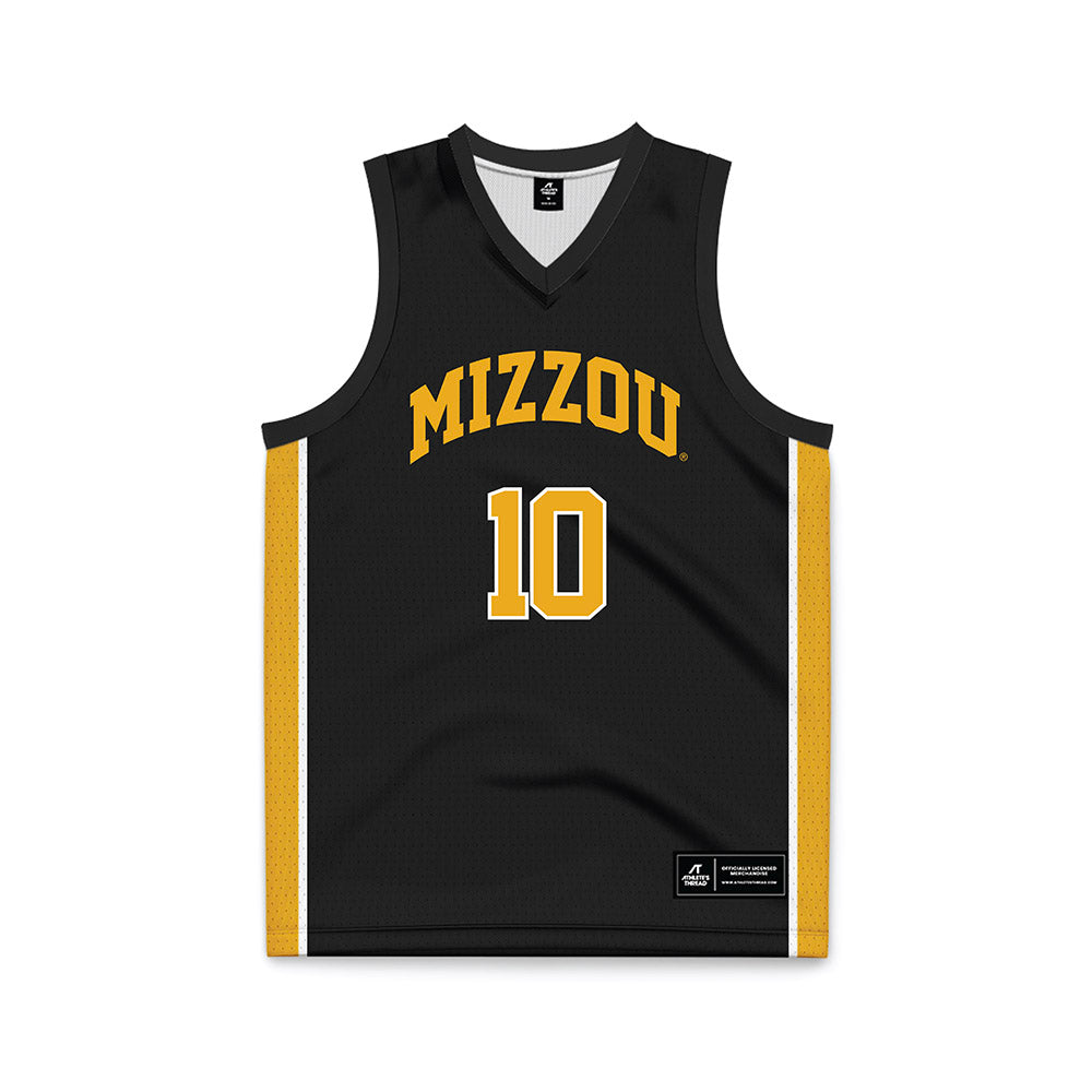Missouri - NCAA Men's Basketball : Aidan Chronister - Black Basketball Jersey-0