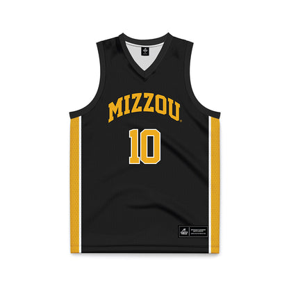 Missouri - NCAA Men's Basketball : Aidan Chronister - Black Basketball Jersey-0