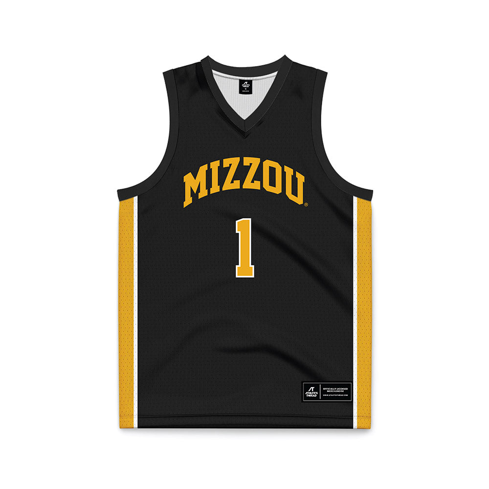 Missouri - NCAA Men's Basketball : Aaron Rowe - Black Basketball Jersey-0
