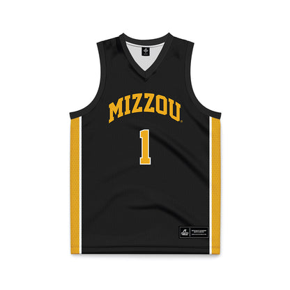 Missouri - NCAA Men's Basketball : Aaron Rowe - Black Basketball Jersey-0