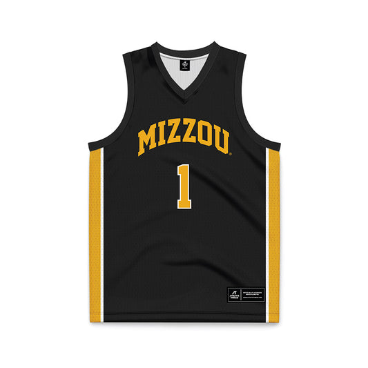 Missouri - NCAA Men's Basketball : Aaron Rowe - Black Basketball Jersey-0