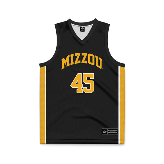 Missouri - NCAA Men's Basketball : Luke Northweather - Black Basketball Jersey-0