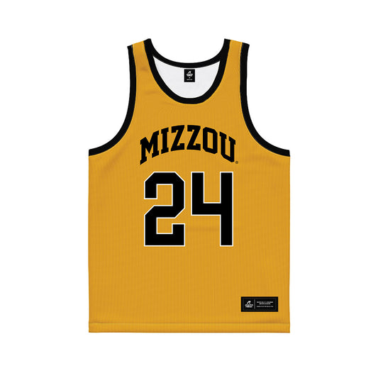 Missouri - NCAA Men's Basketball : Nicholas Randall - Gold Basketball Jersey-0