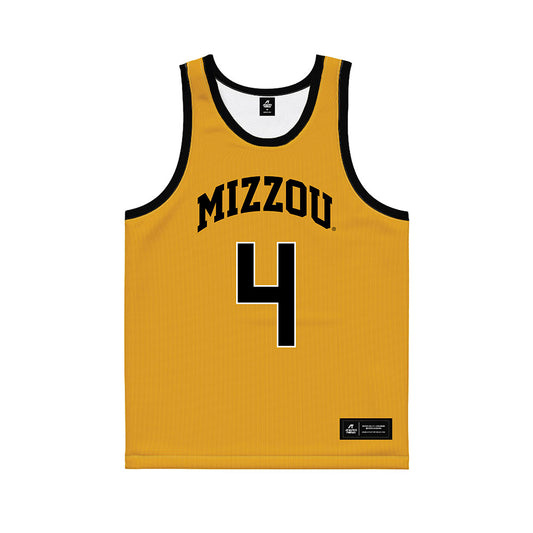 Missouri - NCAA Women's Basketball : Lisa Thompson - Gold Basketball Jersey-0