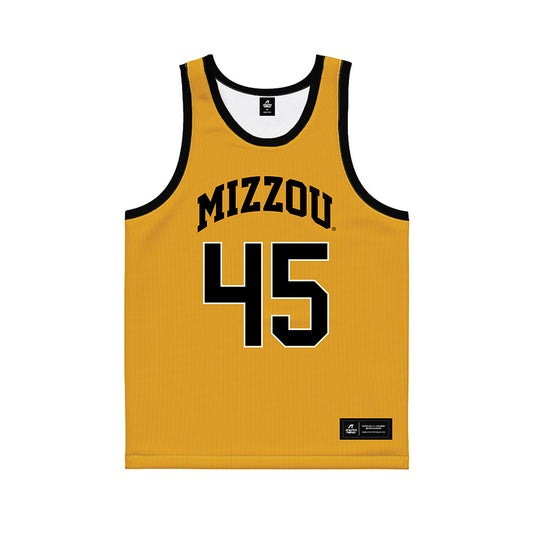 Missouri - NCAA Men's Basketball : Luke Northweather - Gold Basketball Jersey-0