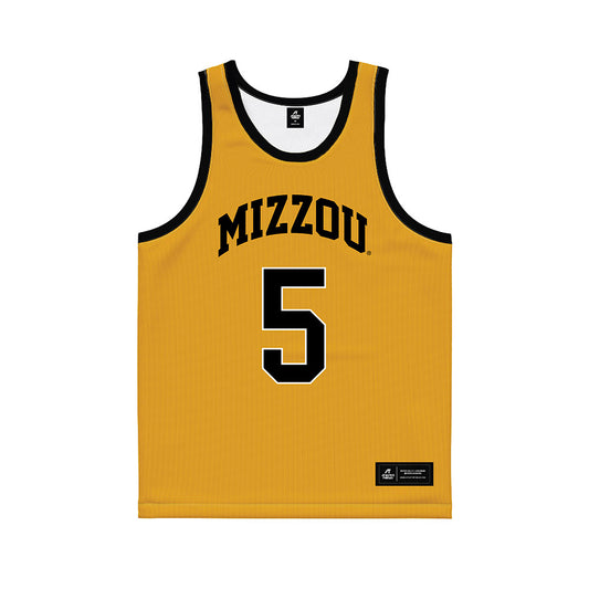 Missouri - NCAA Men's Basketball : T.O. Barrett - Gold Basketball Jersey-0