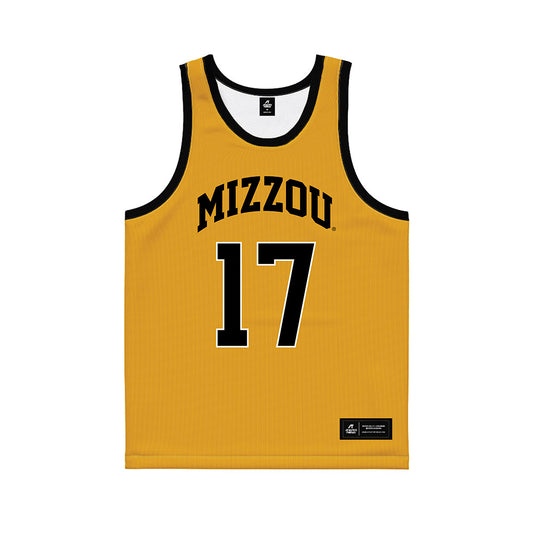 Missouri - NCAA Men's Basketball : Jayden Stone - Gold Basketball Jersey-0