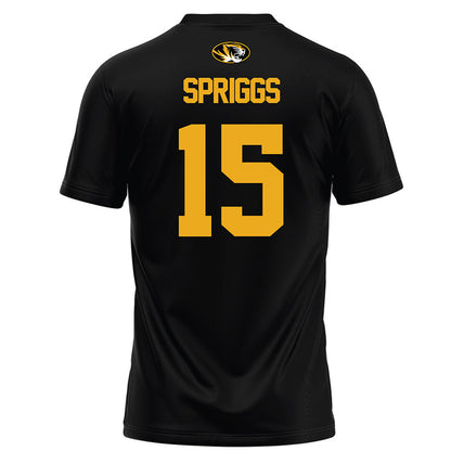 Missouri - NCAA Women's Soccer : shania spriggs - Black Soccer Jersey-1