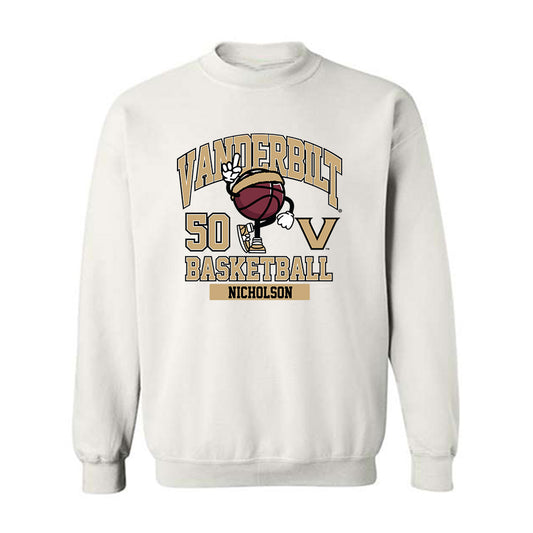 Vanderbilt - NCAA Men's Basketball : Mason Nicholson - Classic Fashion Shersey Crewneck Sweatshirt-0